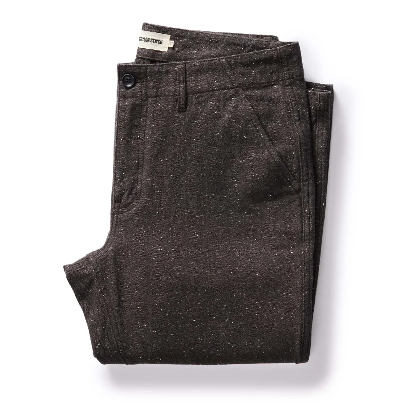 The Carnegie Pant in Peat Nep Herringbone