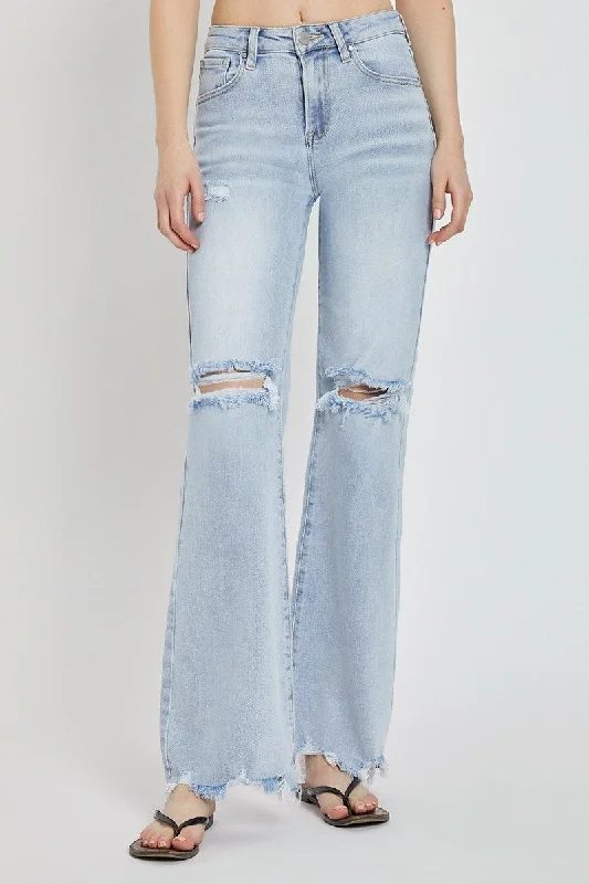 Light Wash Wide Leg Jeans