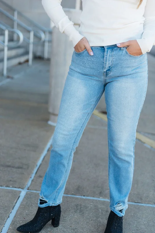 Jelly Jeans Grinded Hem Straight Leg Denim