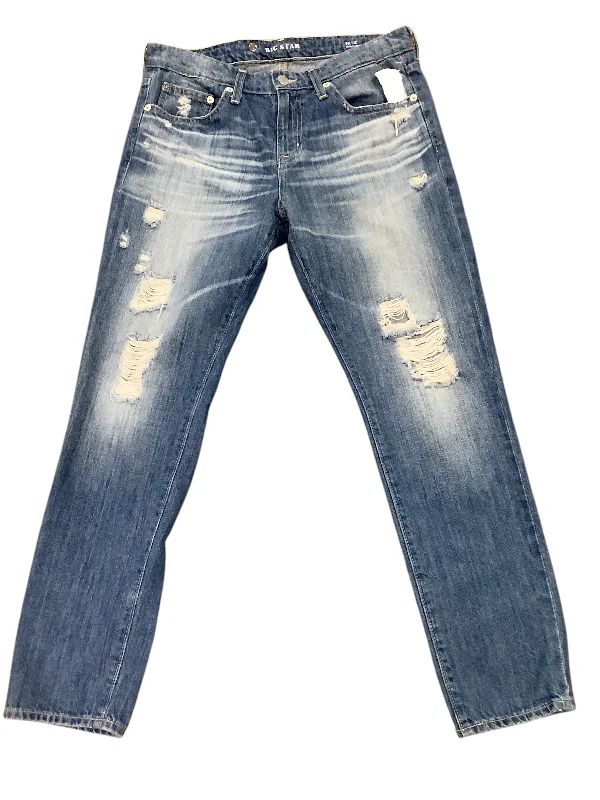 Jeans Straight By Big Star In Blue Denim, Size: 4