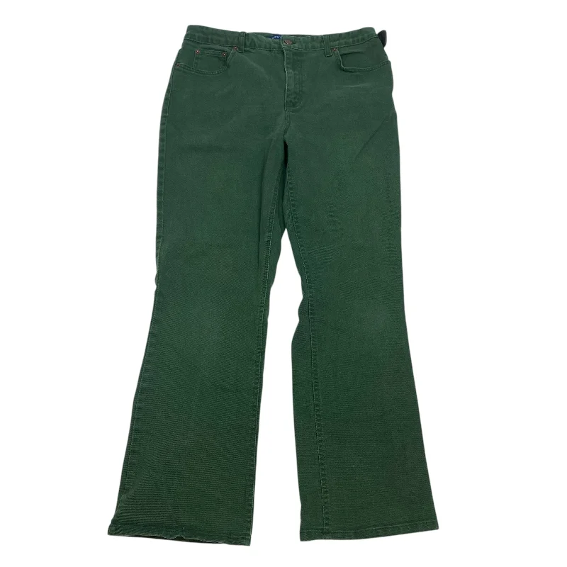 Jeans Straight By Bill Blass In Green, Size: 12