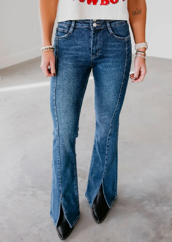 Jen Lovervet Split Hem Jean