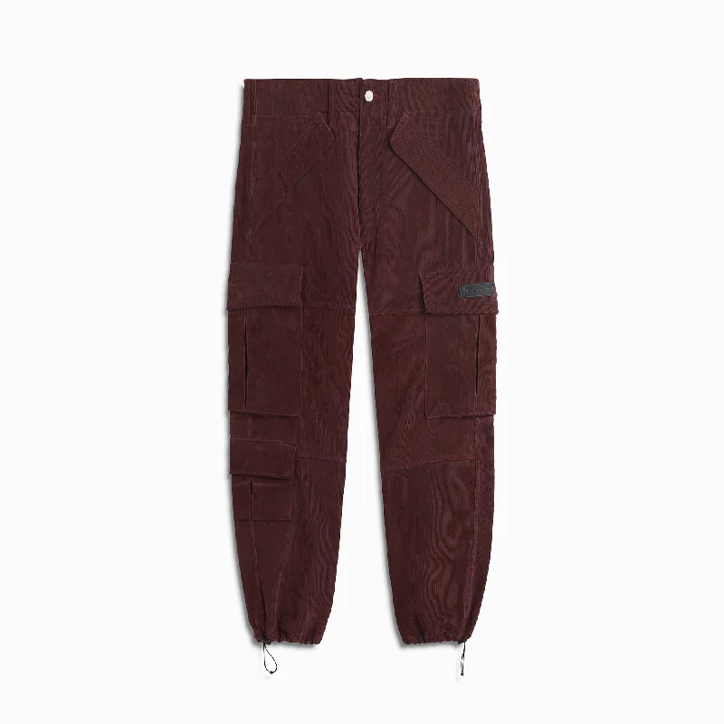 7 pocket cargo / maroon cord