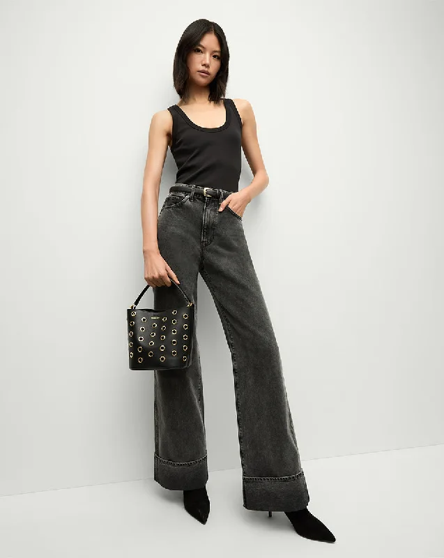 Taylor Cuffed Wide-Leg Jean