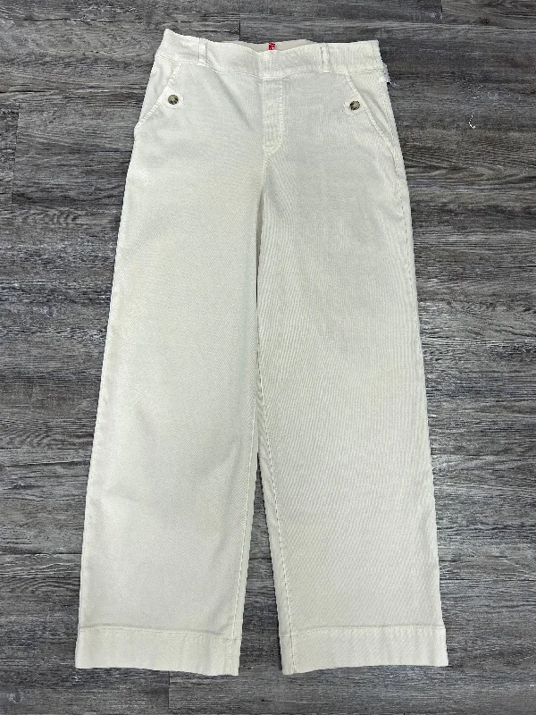 Pants Cropped By Spanx In Cream, Size: M