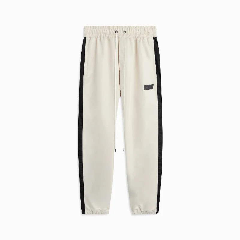 parachute track pant 1.5 / ivory + black