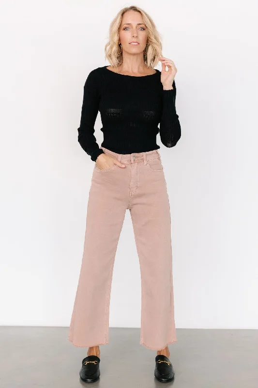 Spence Denim Pants | Dusty Rose