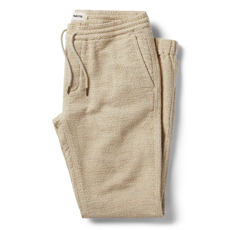 The Apres Pant in Natural Sashiko