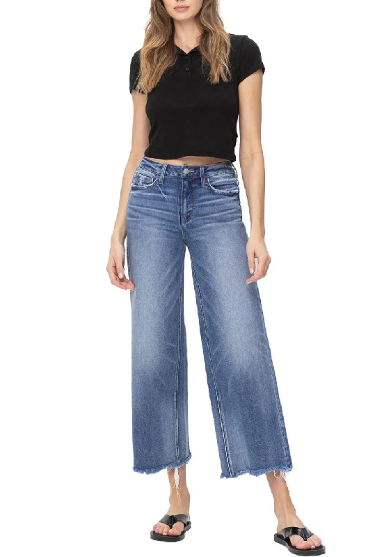 Flying Monkey - High Rise Wide Leg Jeans - F5204