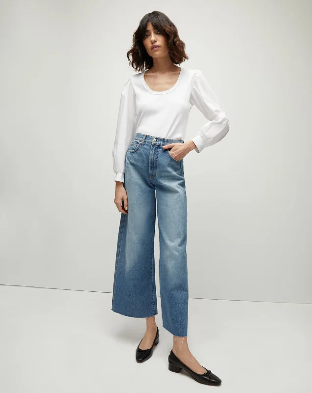 Taylor Cropped Wide-Leg Jean