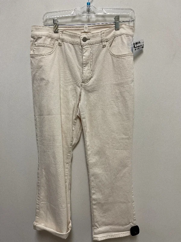 Pants Cropped By Eileen Fisher In Tan, Size: 10