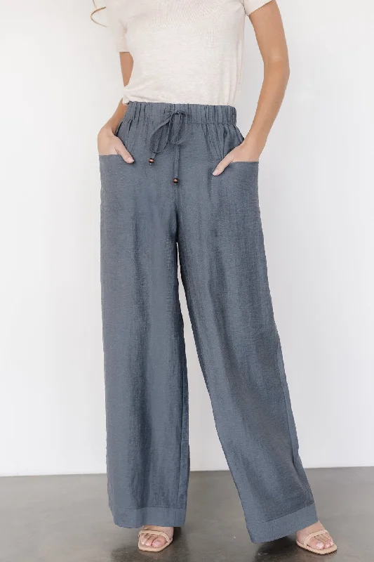 Leza Pants | Slate Blue