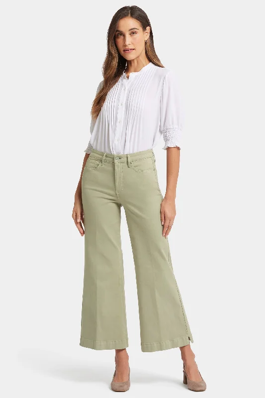 Mia Palazzo Ankle Jeans - Juniper Green