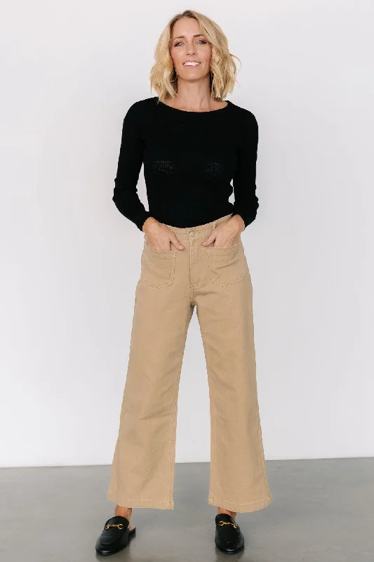 Polli Patch Pocket Pants | Tan