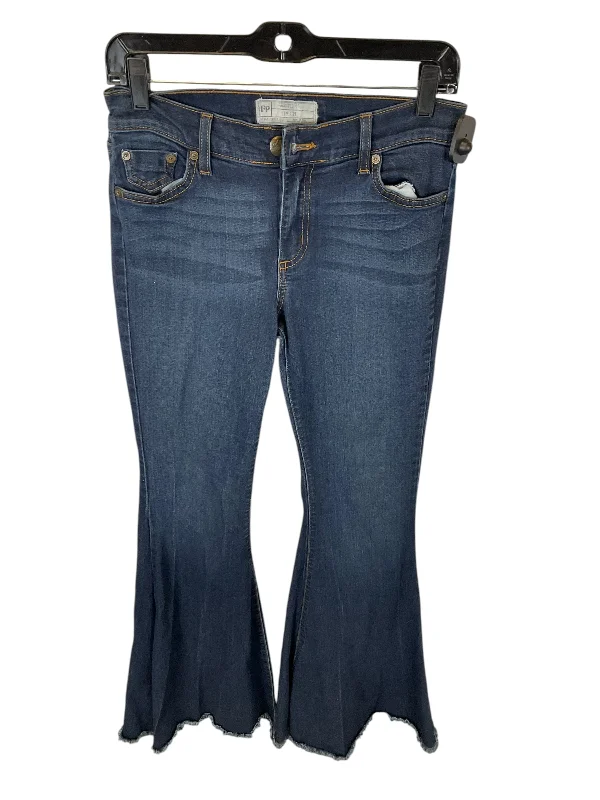 Jeans Flared By Free People In Blue Denim, Size: 6