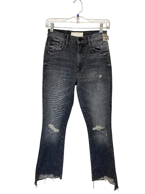 Jeans Cropped By Mother In Grey, Size: 0