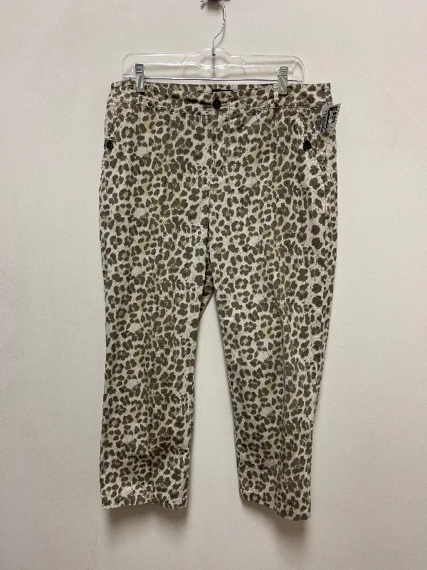 Pants Cropped By Tribal In Animal Print, Size: 10