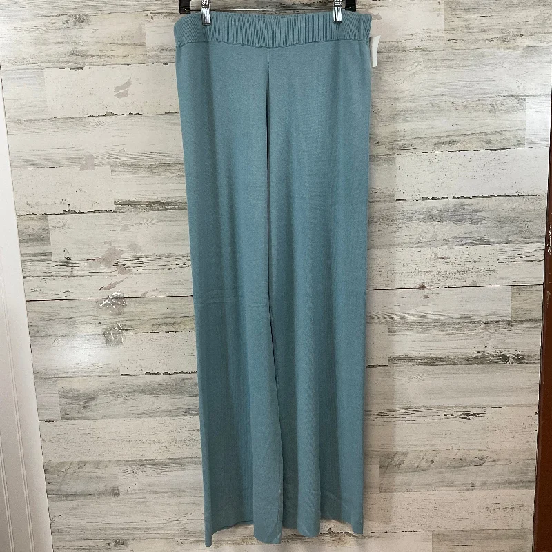 Pants Wide Leg By Cyrus Knits In Blue, Size: L