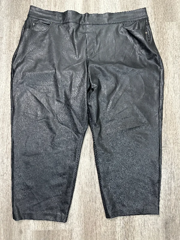 Pants Cropped By Spanx In Black, Size: 3x