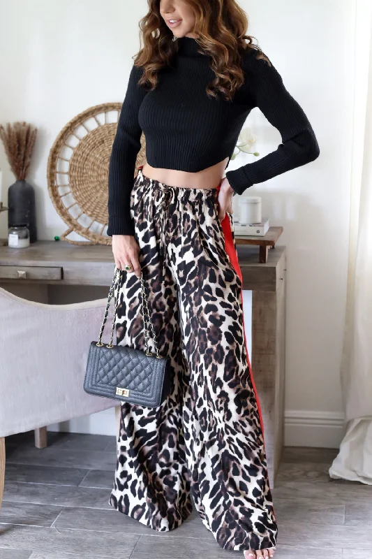 Phoebe Leopard Stripe Pant