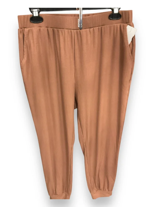 Pants Lounge By Clothes Mentor In Brown, Size: L