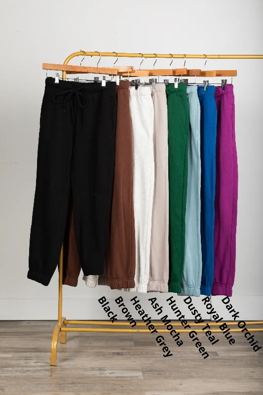 Fleece Jogger Sweatpants With Pockets