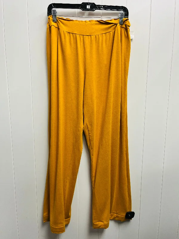 Pants Wide Leg By Bryn Walker In Yellow, Size: Xl