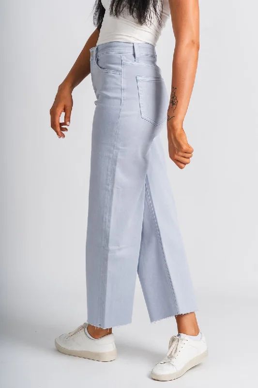 Vervet high rise wide leg jeans gray dawn