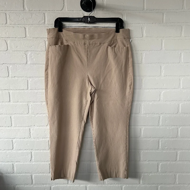 Pants Cropped By Chicos In Tan, Size: 14