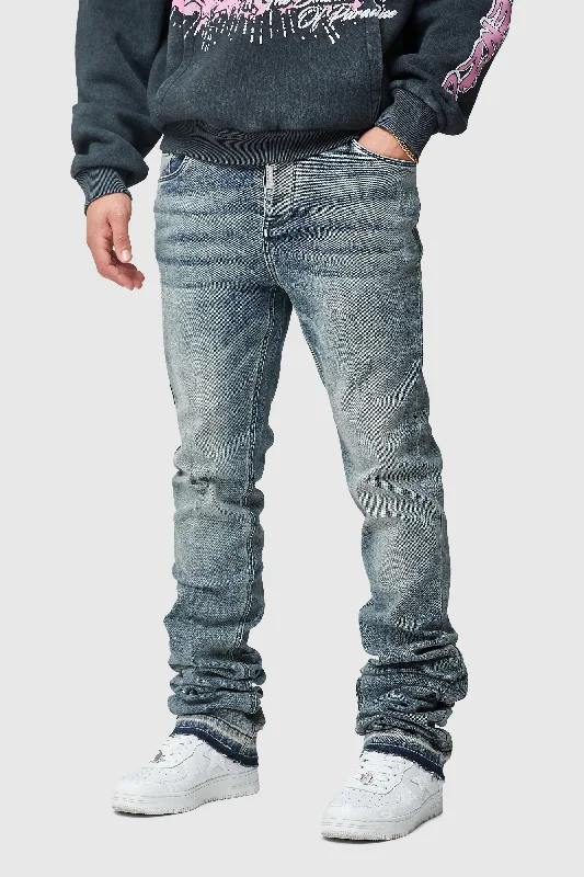 STACKED JEAN - VINTAGE BLUE