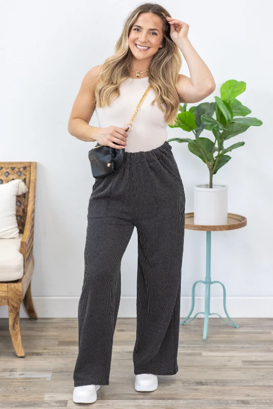 Ribbed Pants With Pockets