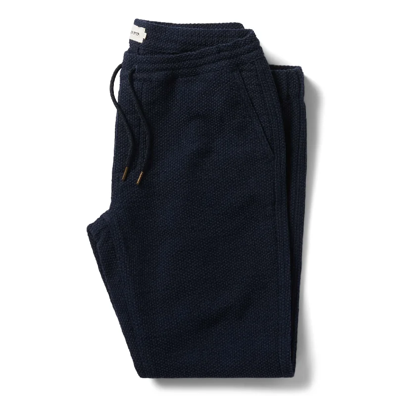 The Apres Pant in Navy Sashiko