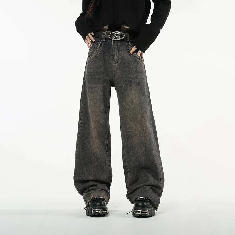 High Rise Baggy Wide Leg Jeans