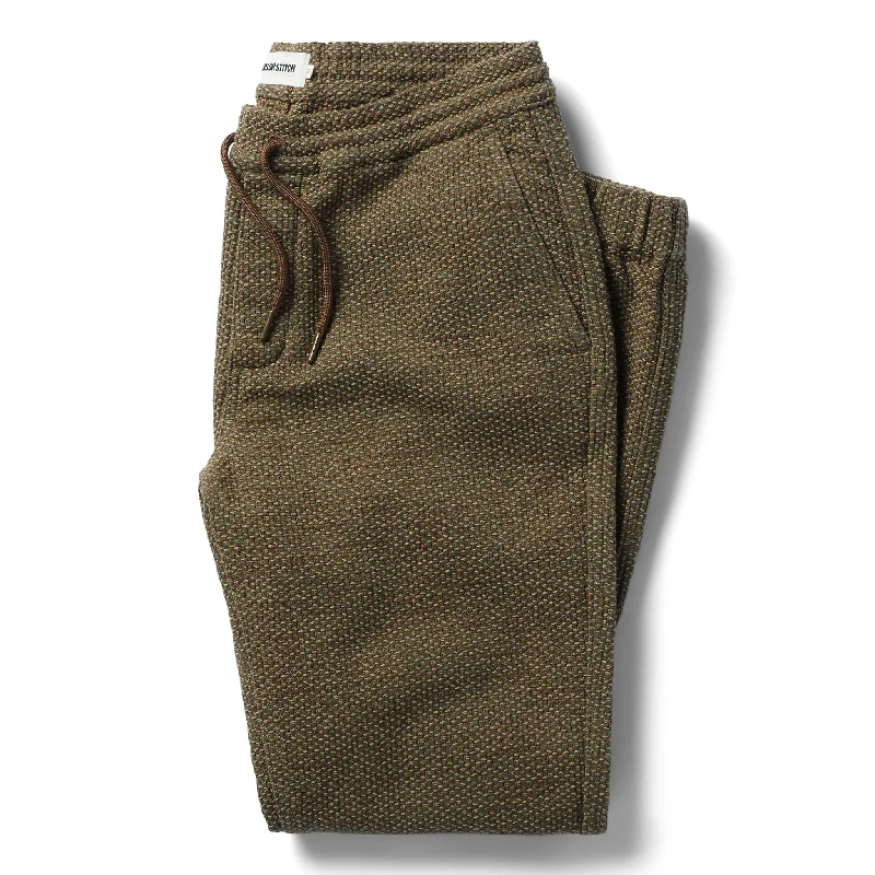 The Apres Pant in Cypress Sashiko