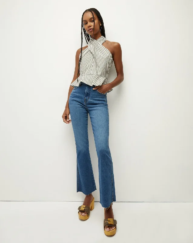 Carson Raw Hem Kick-Flare Jean