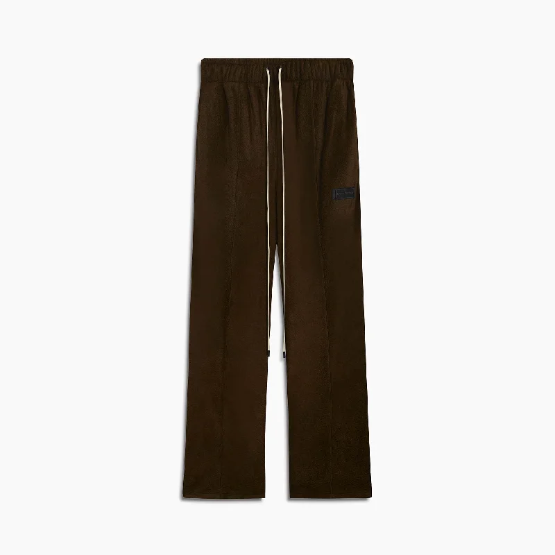 bootcut sweatpants / brown polar