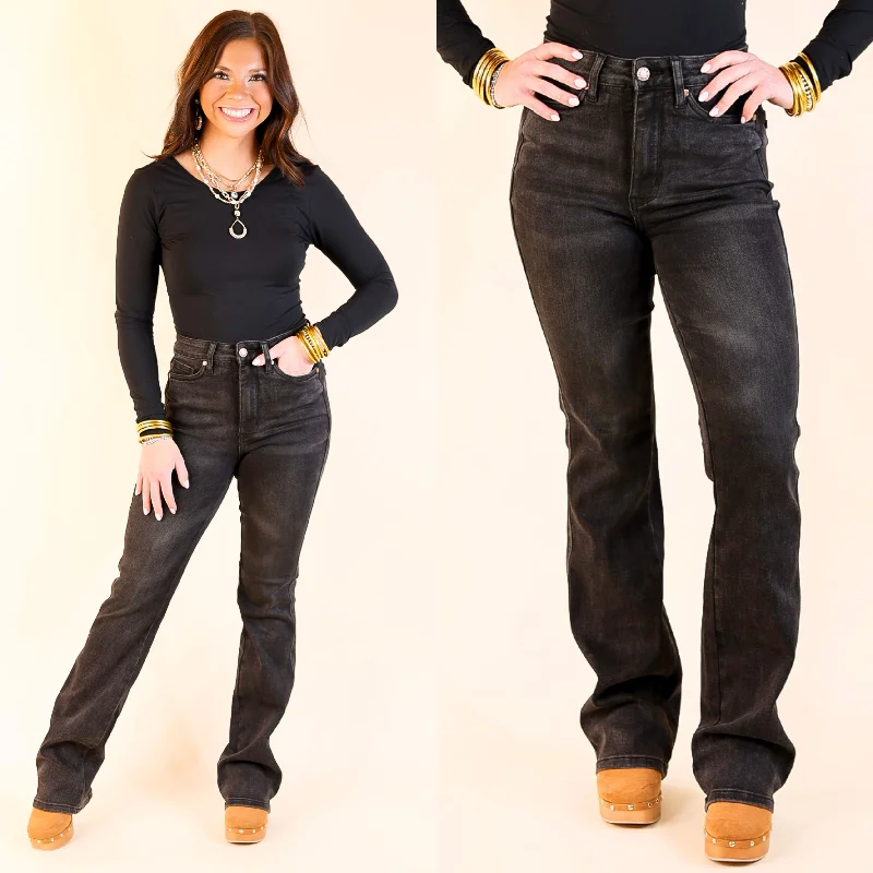 Judy Blue | Classic Style High Waisted Tummy Control Bootcut Jean in Black