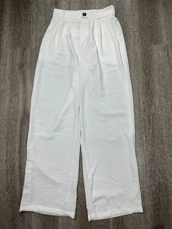 Pants Wide Leg By Monteau In White, Size: M