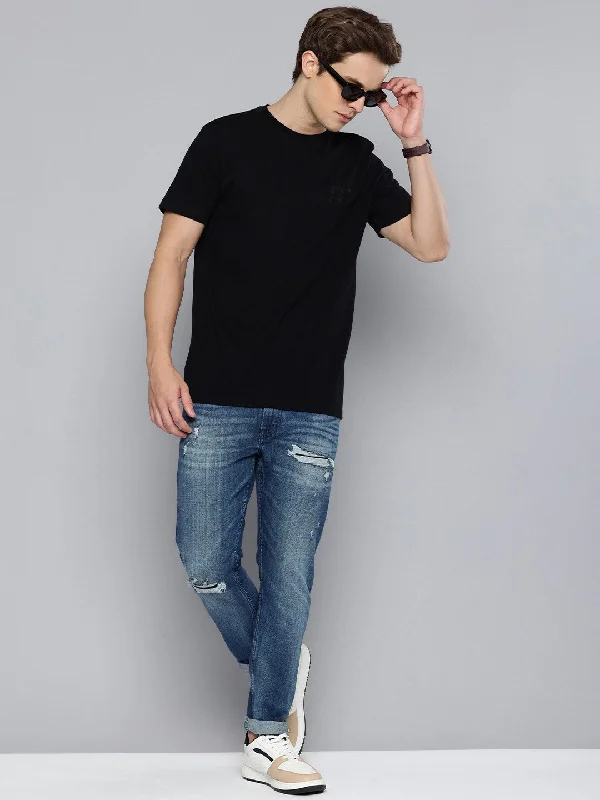 Men's Skinny Taper Fit Blue Jeans