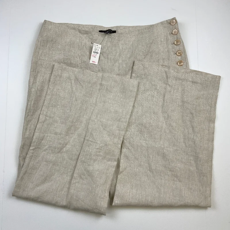 Pants Linen By Talbots In Tan, Size: 12p