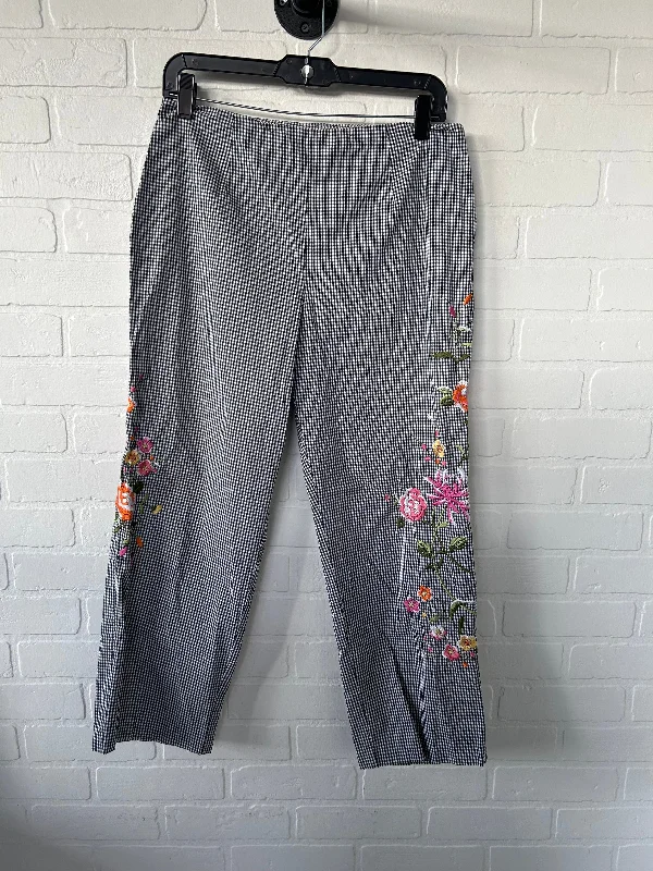 Pants Cropped By Allison Taylor In Black & White, Size: 8