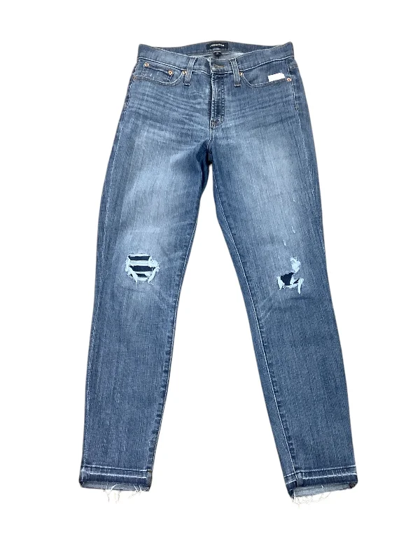 Jeans Skinny By J. Crew In Blue Denim, Size: 4