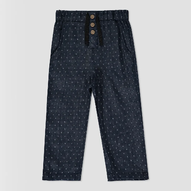 Hykka pant in navy dot